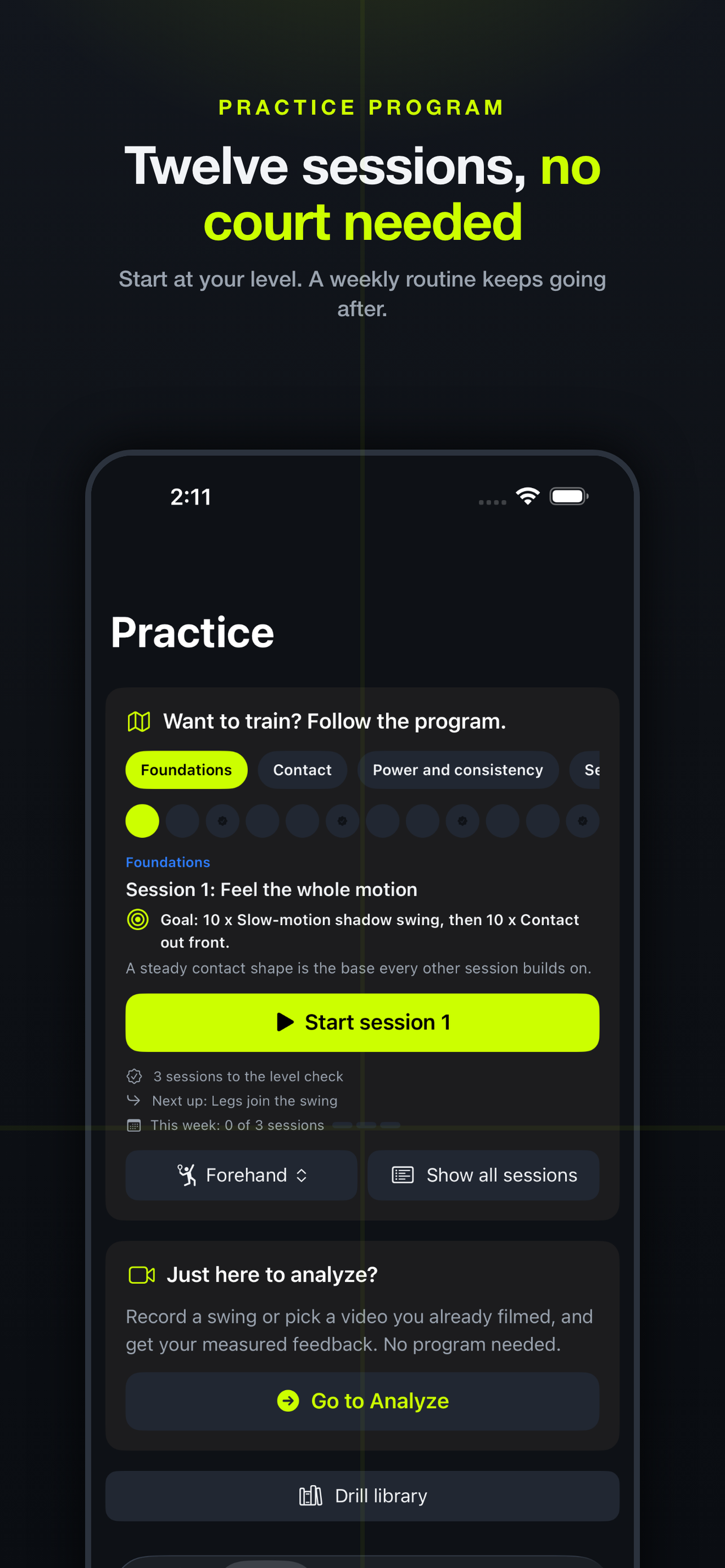 Grooved: Tennis Swing Form screenshot 2