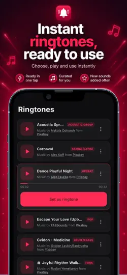 Captura de pantalla de Ringtones Maker: Ringly en iPhone 3
