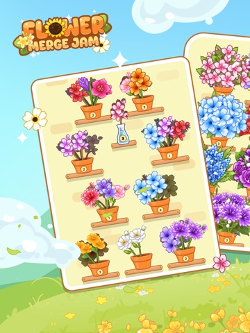 Flower Merge Jam iPad screenshot