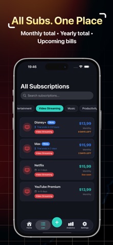SubTrackr: Cancel Subscription screenshot
