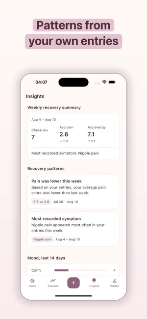 Postpartum Recovery Tracker screenshot 3