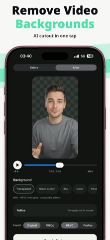 Video Background Remover: AI screenshot 1