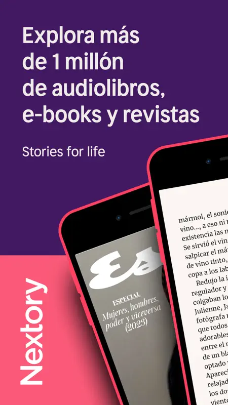 Nextory: e-books y audiolibros screenshot 1 of 7