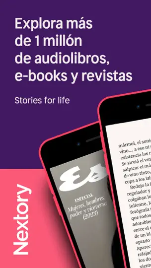 Captura de pantalla de Nextory: E-books Y Audiolibros en iPhone 1