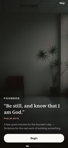 Founded - Daily Devotionals iPhone screenshot