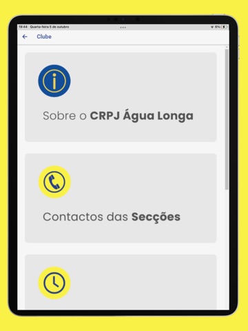 CRPJ Água Longa iPad screenshot