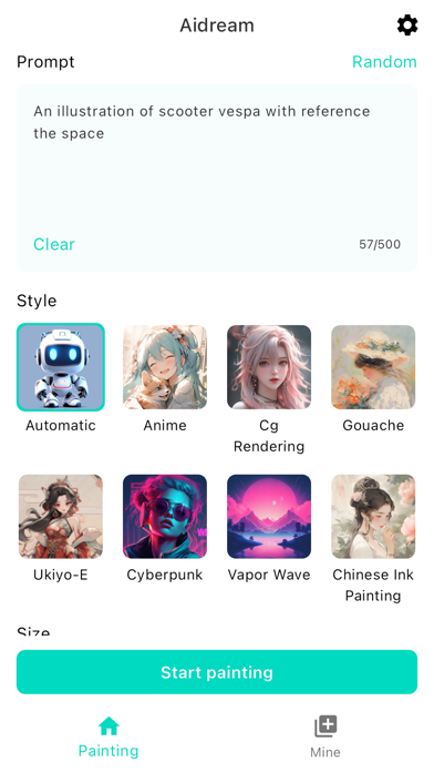 Aidream - AI photo generator Screenshot