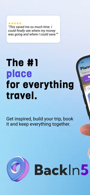 Back In 5: AI Trip Planner screenshot 1