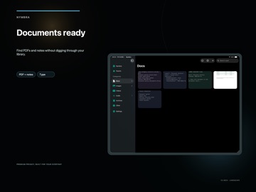 Nymbra iPad screenshot