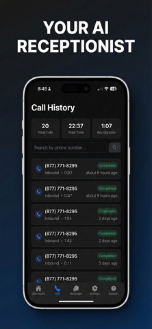 TawkBase - AI Receptionist Screenshot 1 of 6