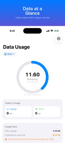 GigaGuard: Data Usage Widget Screenshot 1 of 6