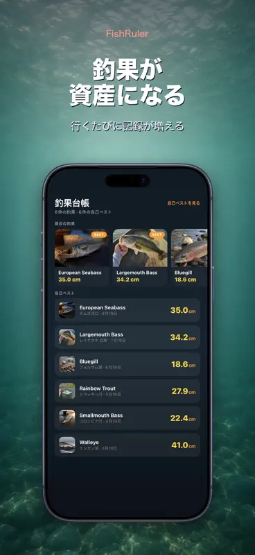 魚のサイズ計測 釣果記録 検寸メジャーAR渓流 screenshot 4 of 10