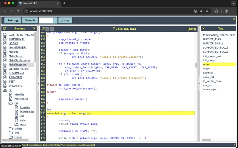Gtags Pro C screenshot