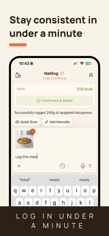Natling: Calorie Tracker AI Screenshot 3 of 6