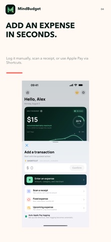 MindBudget: Save Money iPhone screenshot