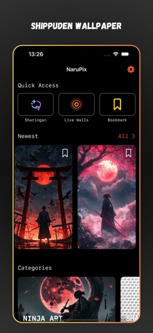 NaruPix: Shippuden Wallpaper app screenshot