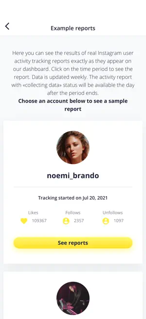 Snoopreport Instagram Activity screenshot 3