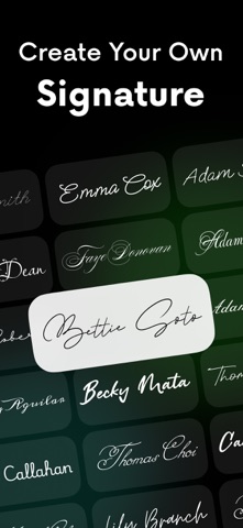 Signature maker - Digital sign iPhone screenshot