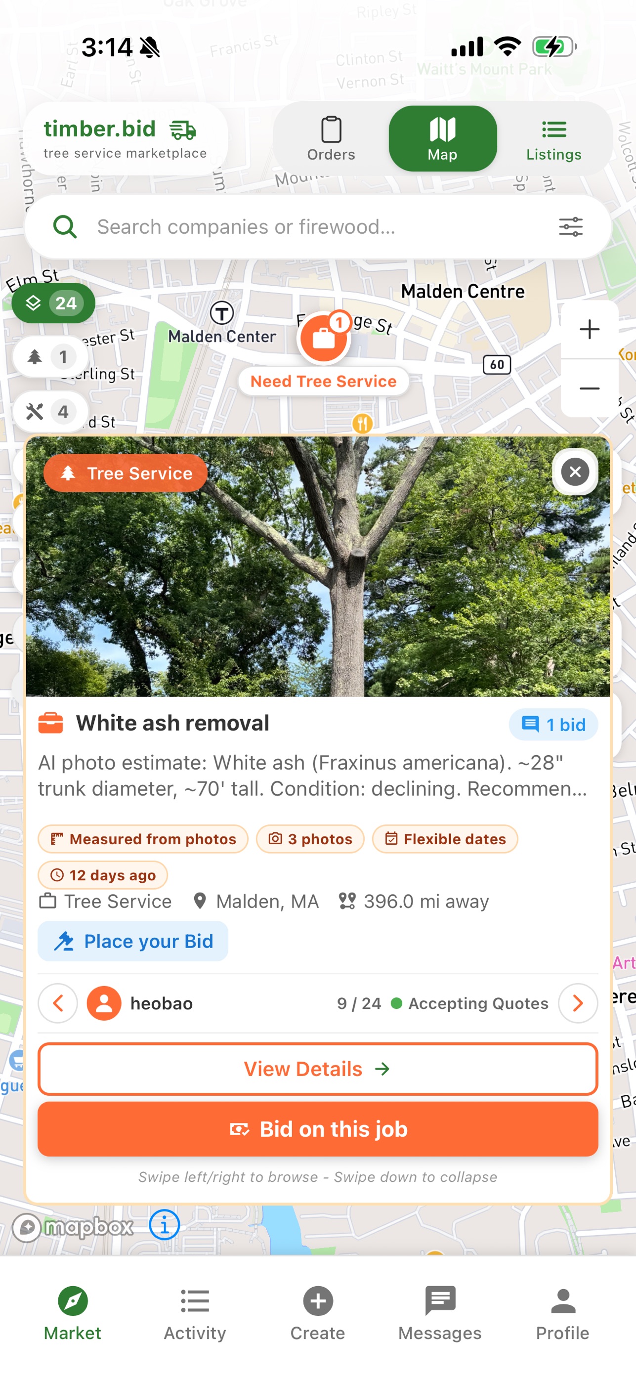 Screenshot 4 of Timber.Bid