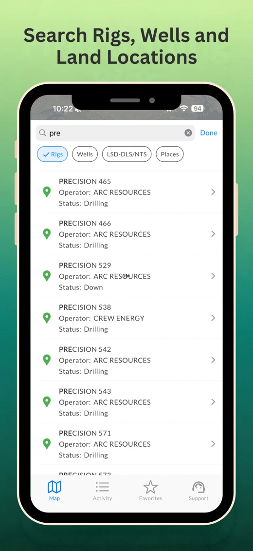 Rig Finder - GeoActivity screenshot 2