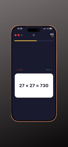Swipe & Math: Brain Quiz Game screenshot