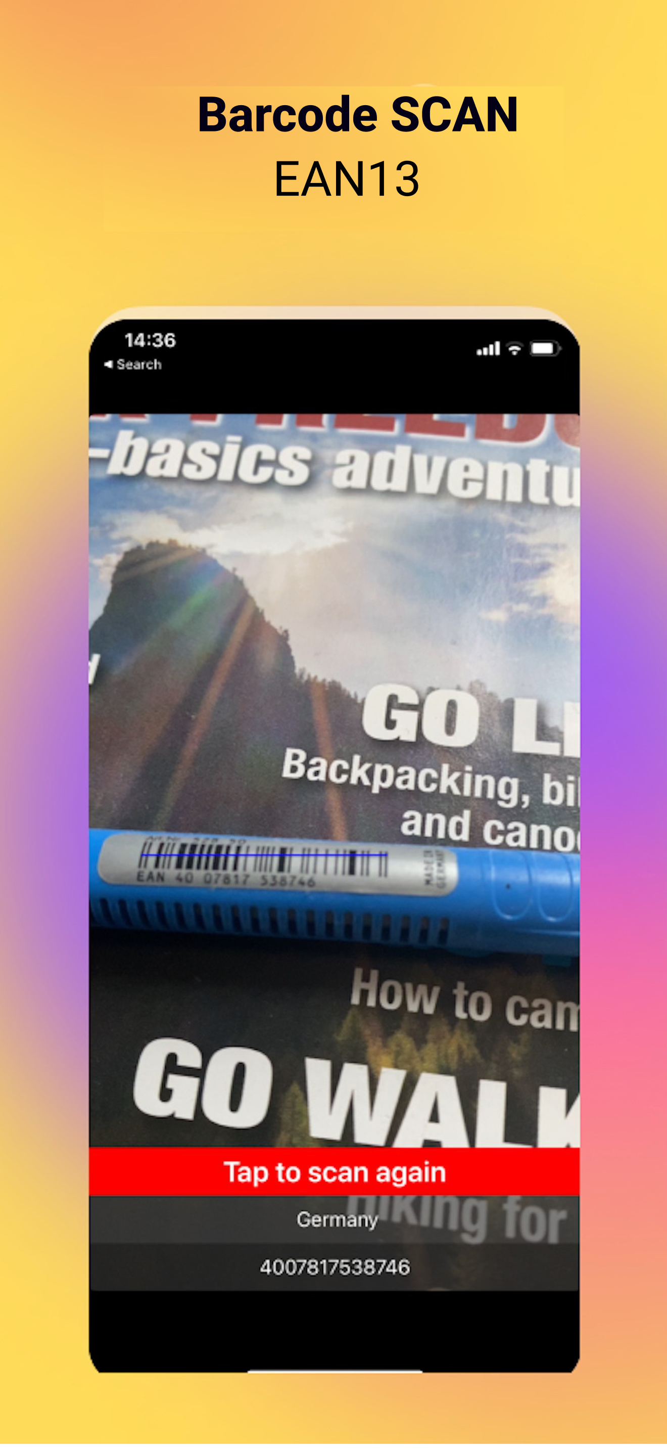 EAN13 BarcodeScan