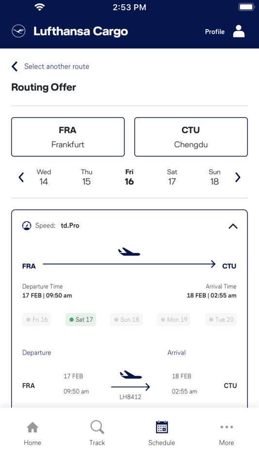 #3. Lufthansa Cargo (iOS) 由: Lufthansa Cargo AG