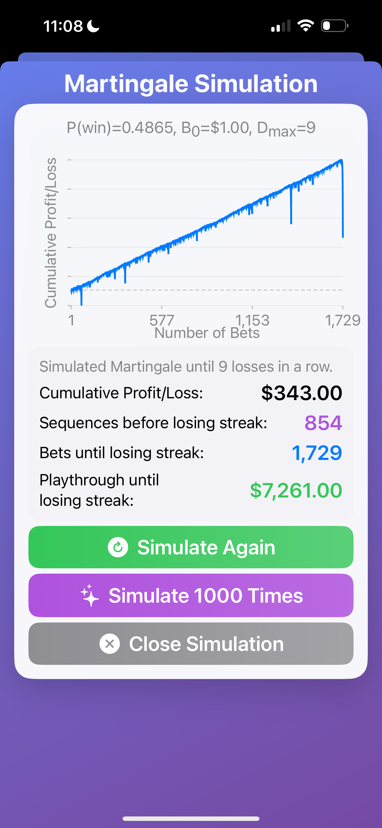 Martingale Strategy screenshot 4
