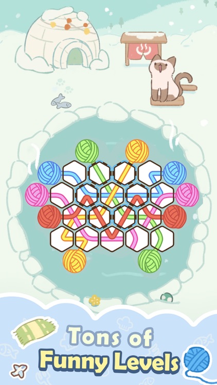HexTangle: Yarn Cat Puzzle