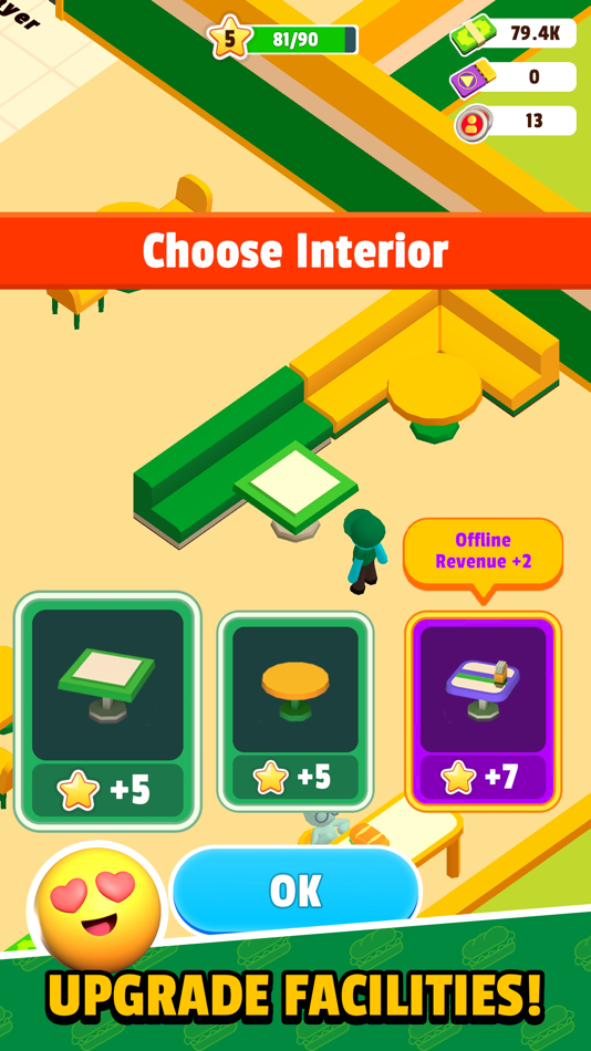 #3. Sandwich Way! : Idle Tycoon (iOS) 由: cookapps