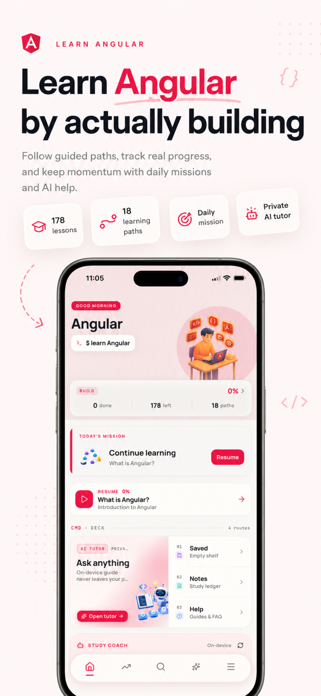 Learn Angular & TypeScript Screenshot 1 of 10