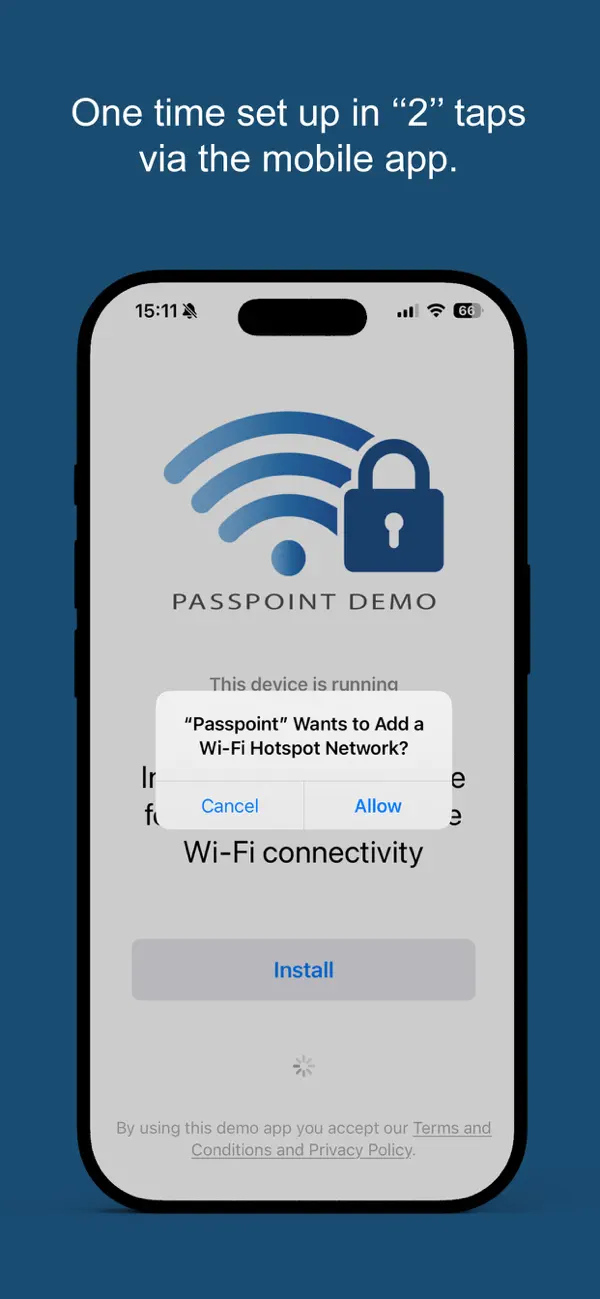 #2. Passpoint Demo (iOS) Ved: Nomadix