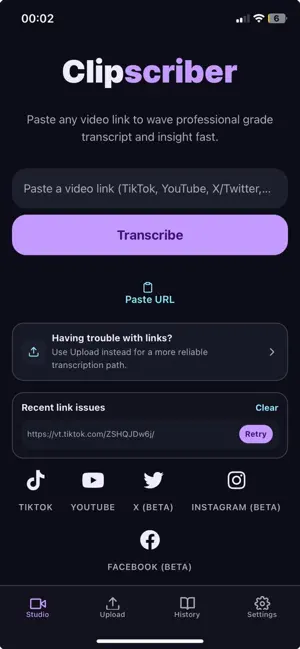 clipscriber screenshot 2