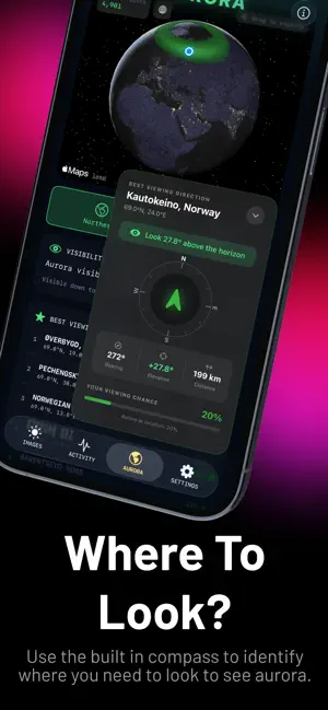 SOL.SWx: Aurora & Sun Tracker screenshot 4
