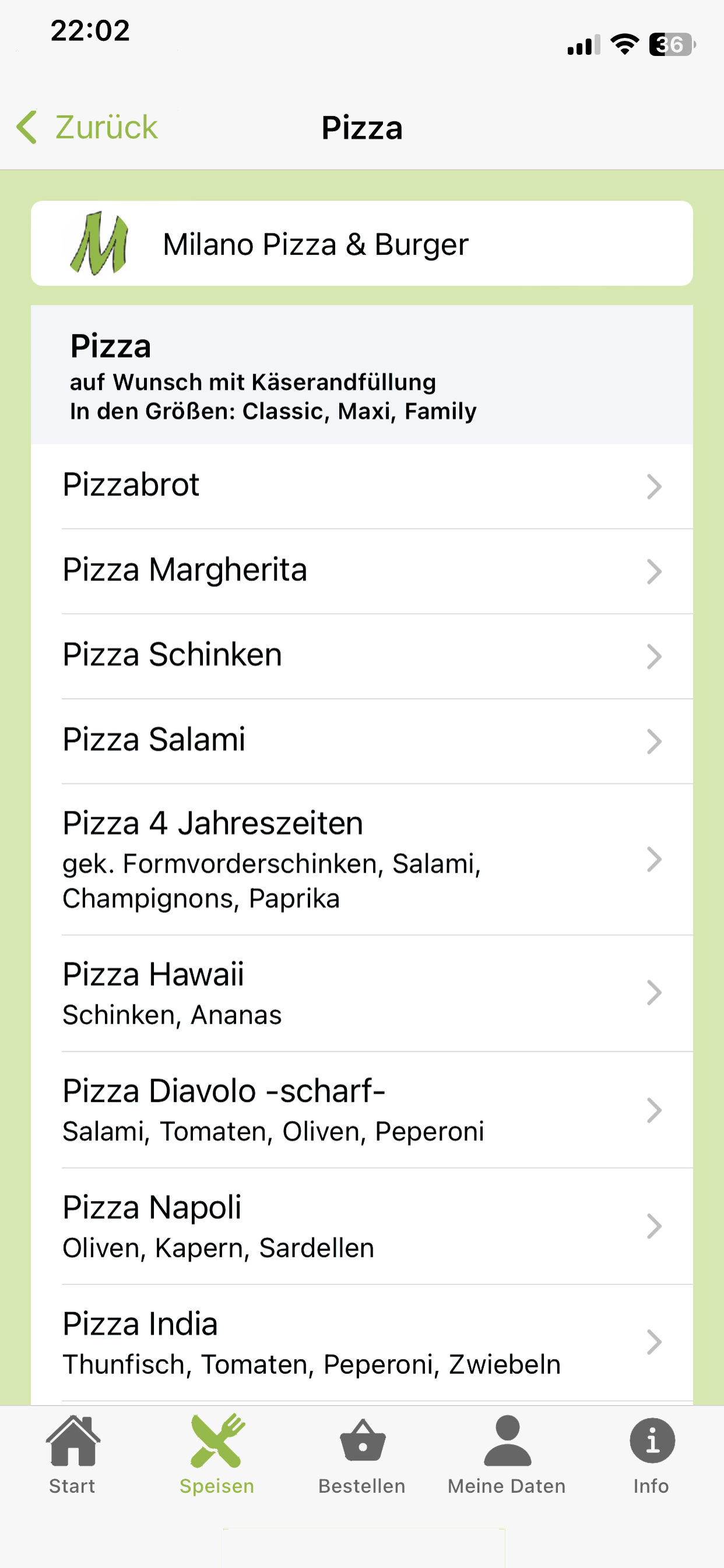 Milano Pizza + Burger screenshot 3