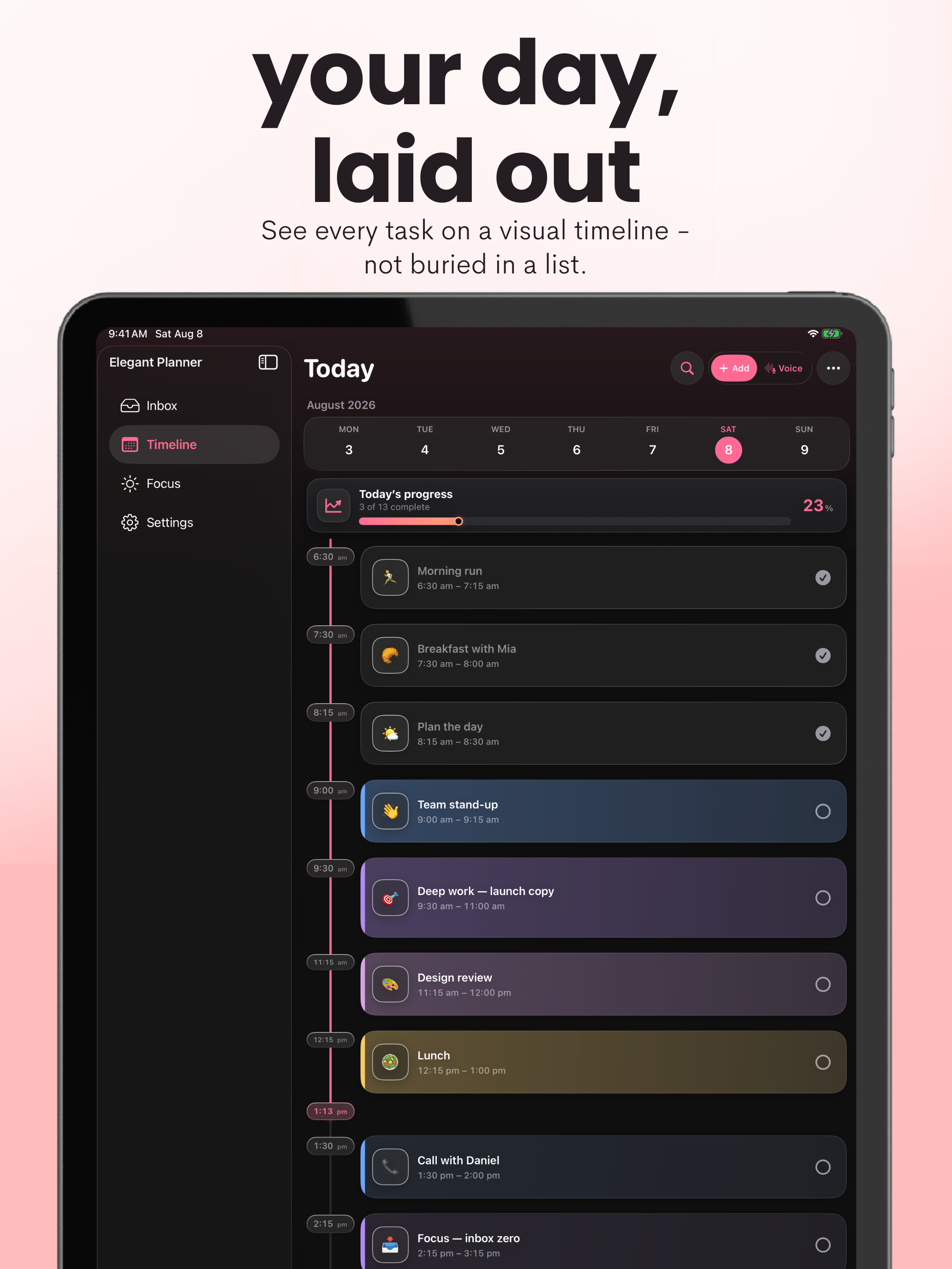 Elegant Planner: Day Planner screenshot 10
