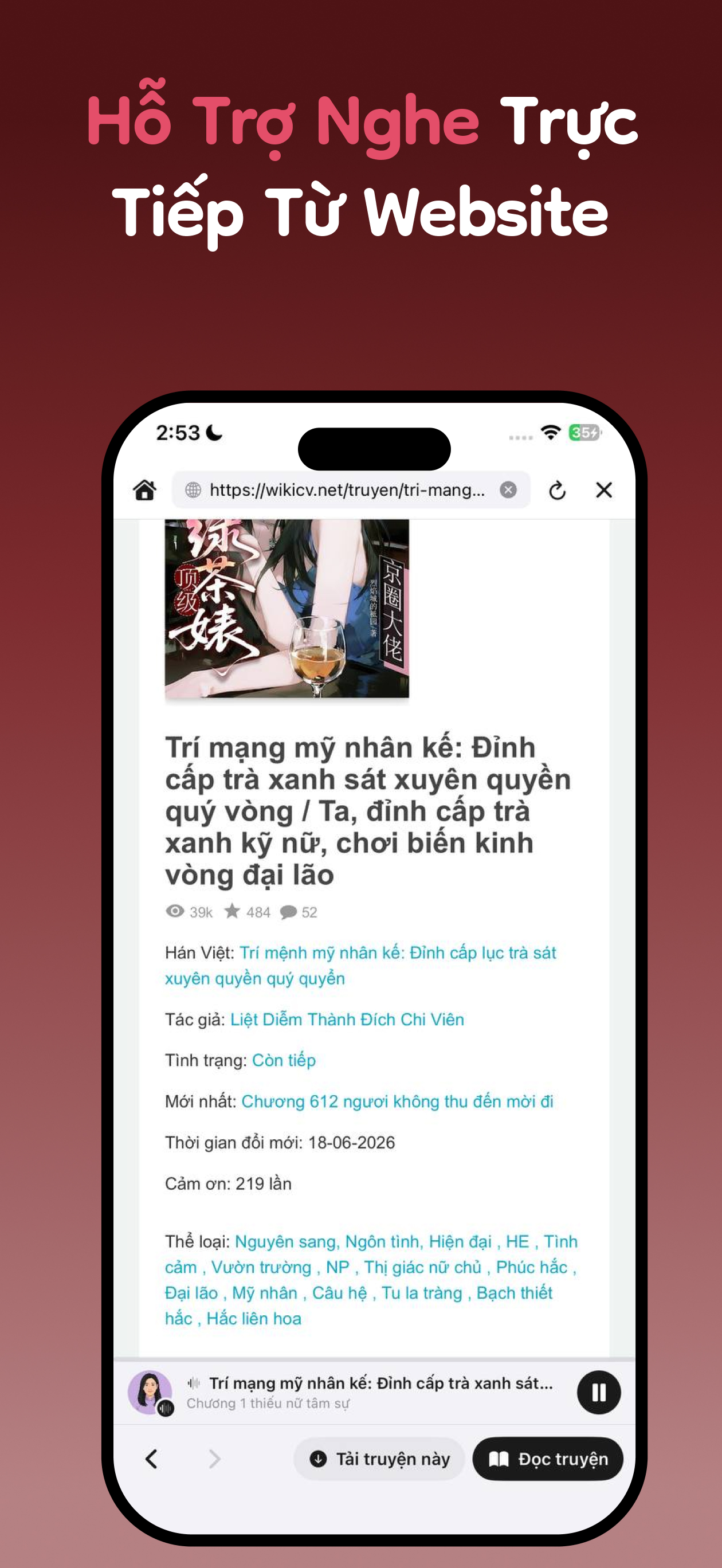 AI Novel Reader - Audio truyện