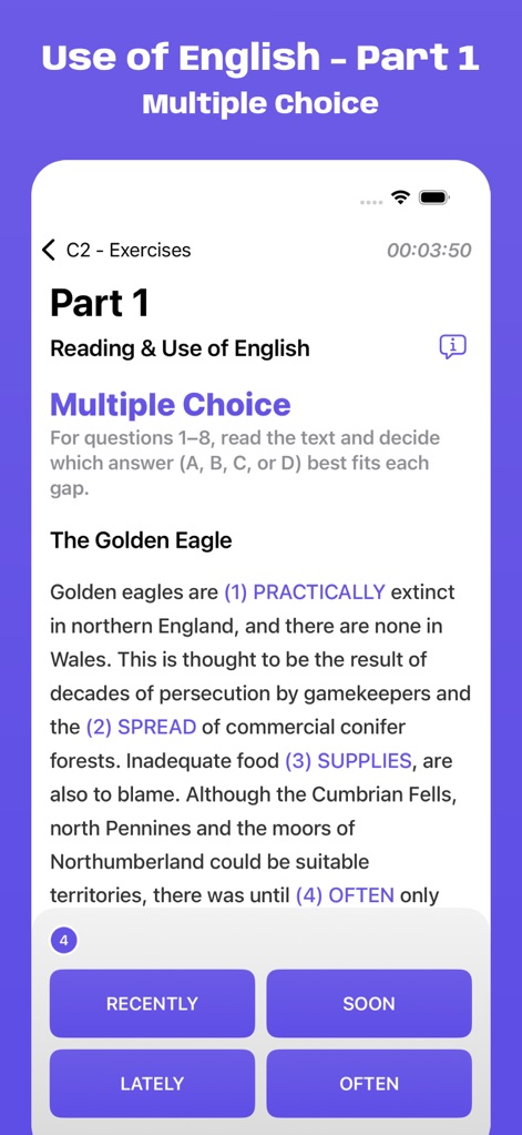 Cambridge C2 Exam Simulator - Education App | MWM