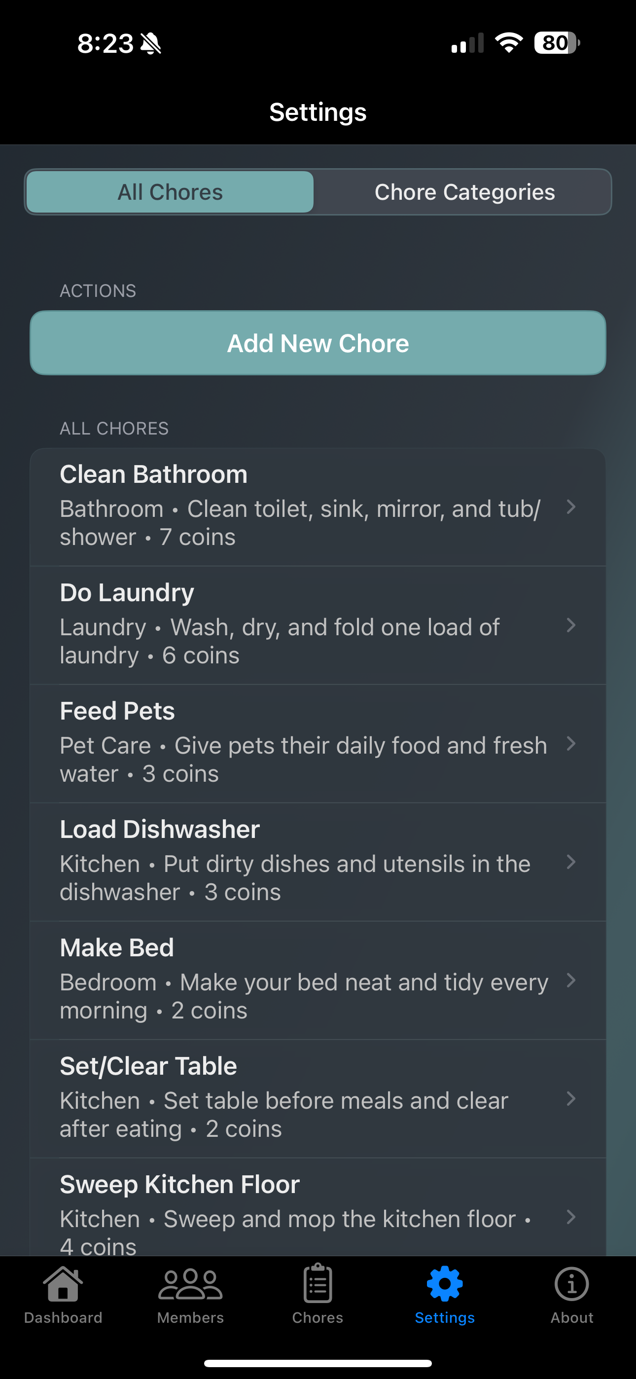 Chores Leader