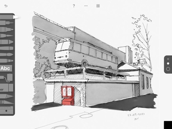 Tayasui Sketches School iPad app afbeelding 5