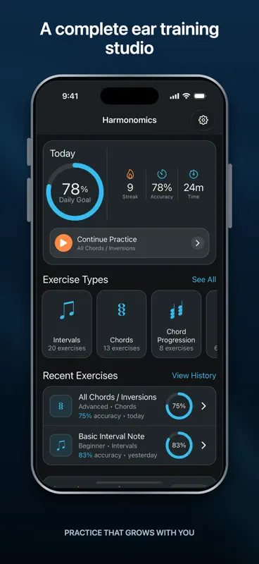 Harmonomics Ear Training screenshot 1 of 10
