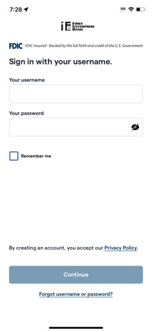First Enterprise Bank Mobile Screenshot 4 of 6