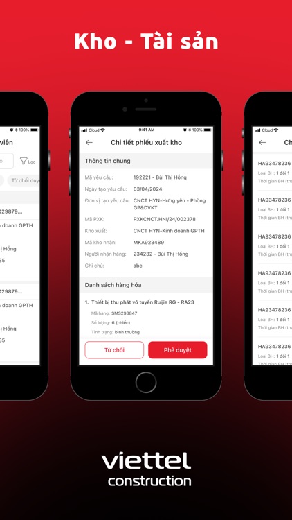 VCC - Kho, Tài sản