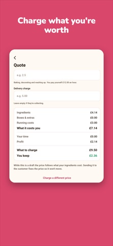 BakeTally: Cake Pricing Screenshot 2 of 5