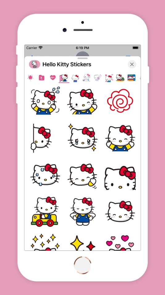 #1. Hello Kitty Sticker Packs (iOS) By: Varshaben Radadiya