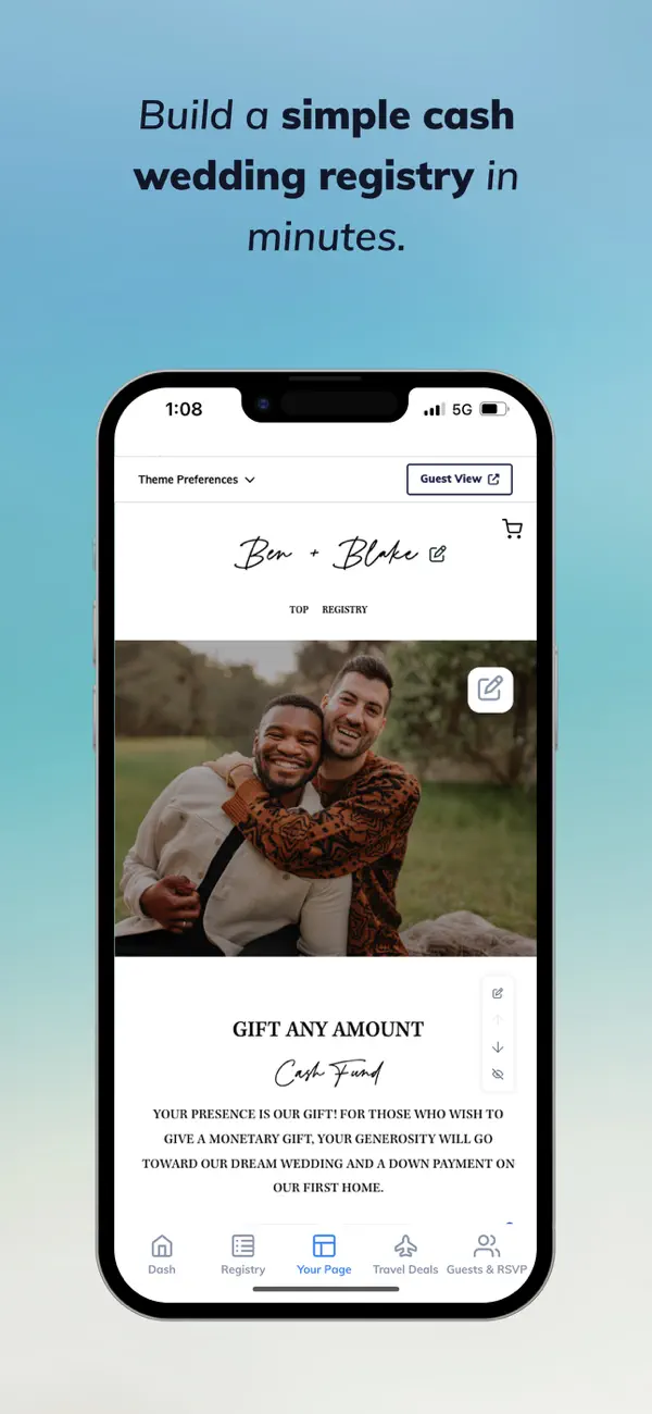 Screenshot #3 pour Honeyfund Wedding Registry