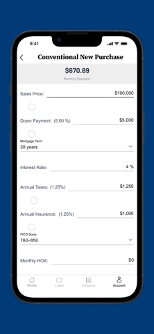 BOJH Mortgage iPhone screenshot