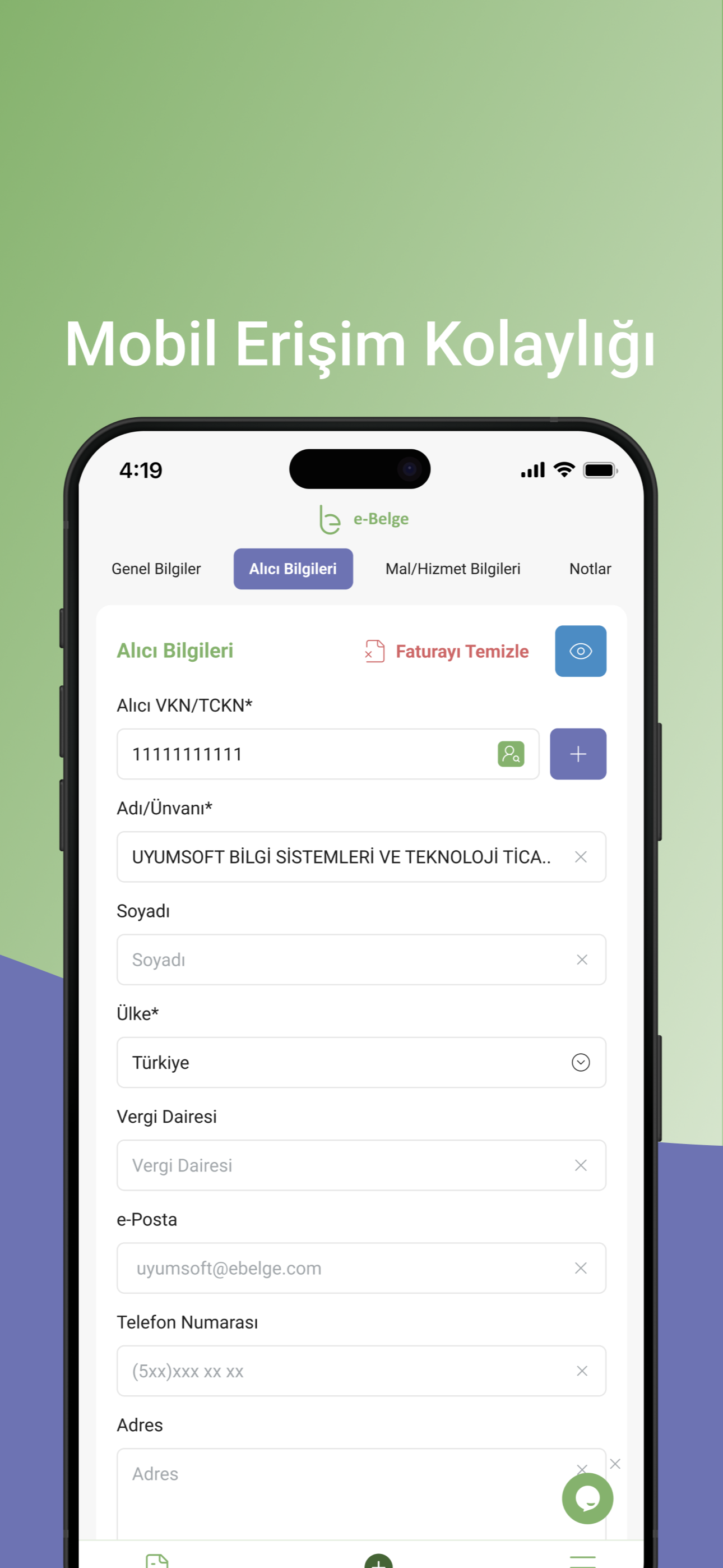 e-Belge: e-Arşiv Fatura