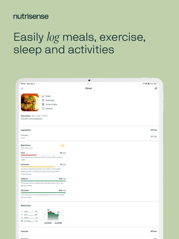 Nutrisense: Glucose Tracker iPad screenshot