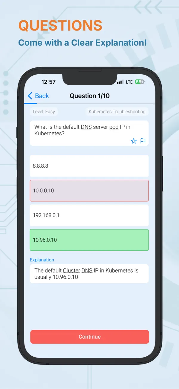 Screenshot #3 pour Learn CKA Kubernetes Test